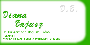 diana bajusz business card